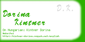 dorina kintner business card